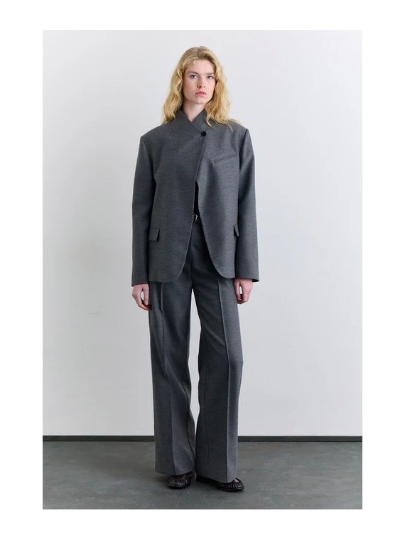 Manuka blazer met hoge kraag