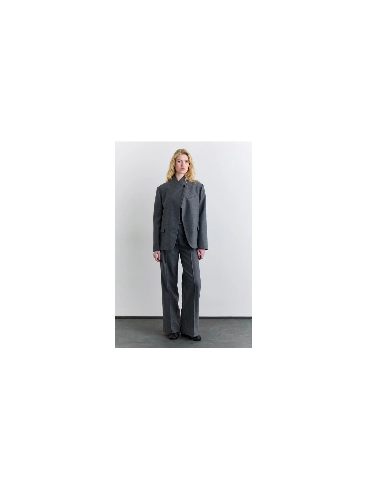 Manuka blazer met hoge kraag