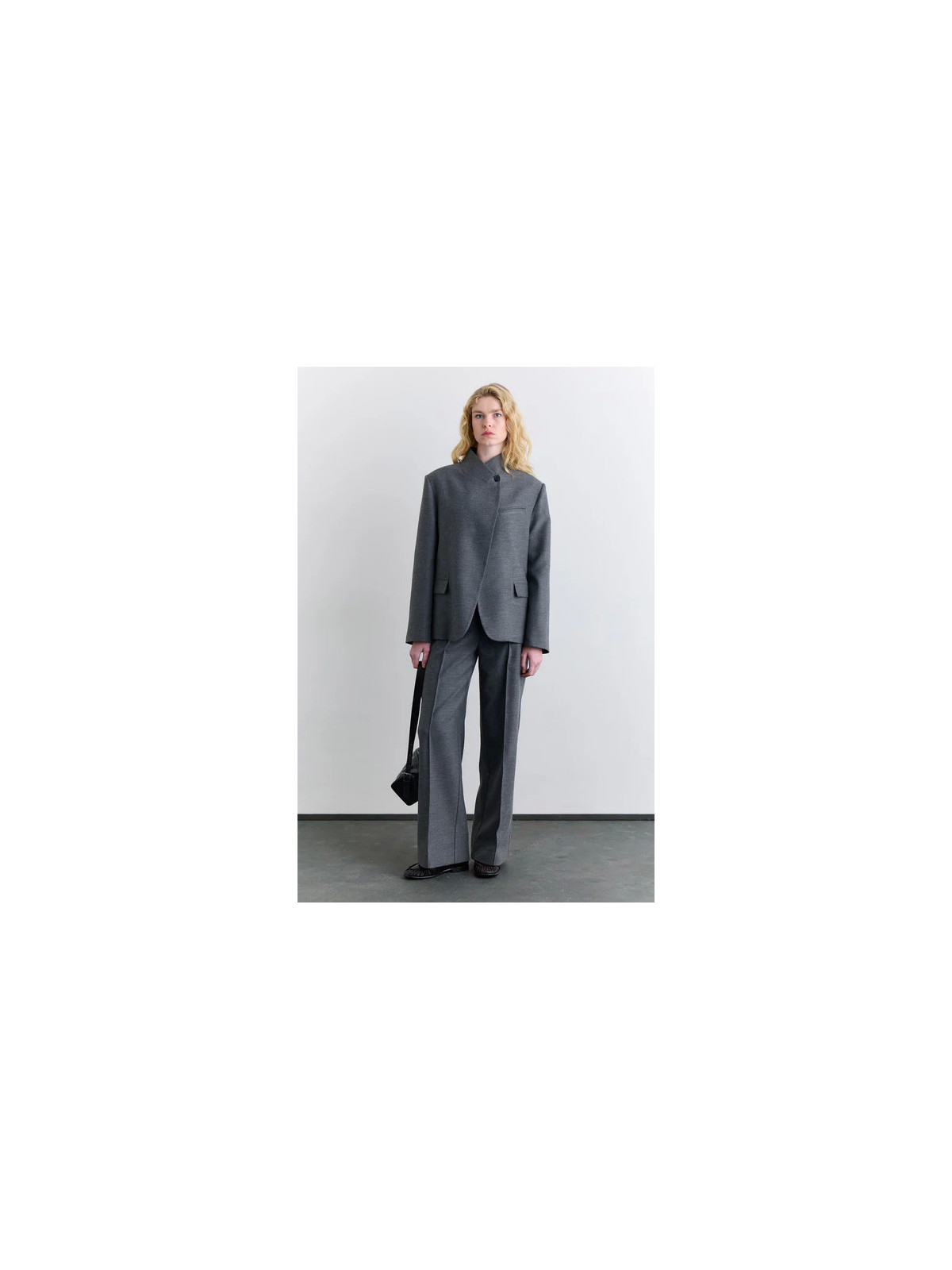Manuka blazer met hoge kraag