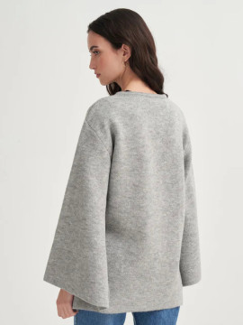 Vesna design gebreid vest met kanten details