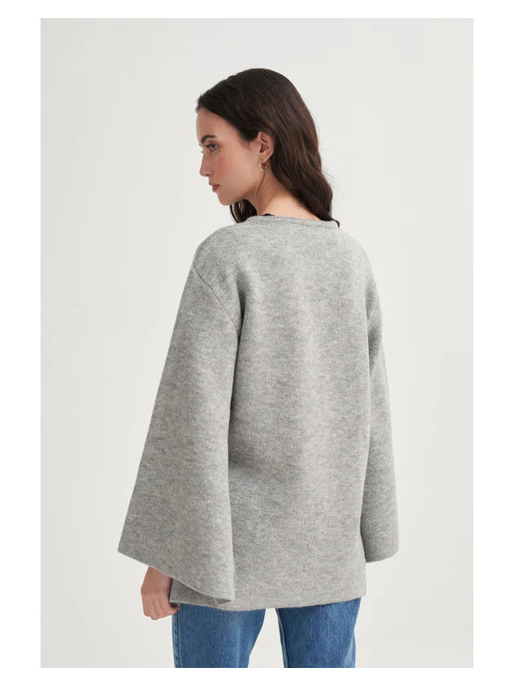 Vesna design gebreid vest met kanten details