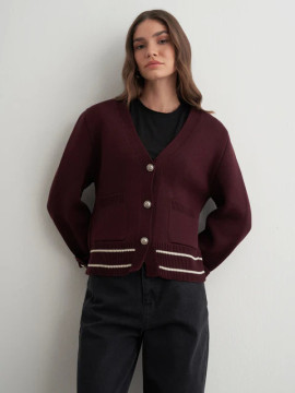 Gestreept vest met schouderdetails