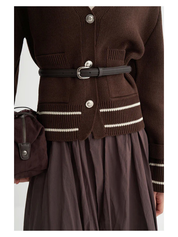 Gestreept vest met schouderdetails