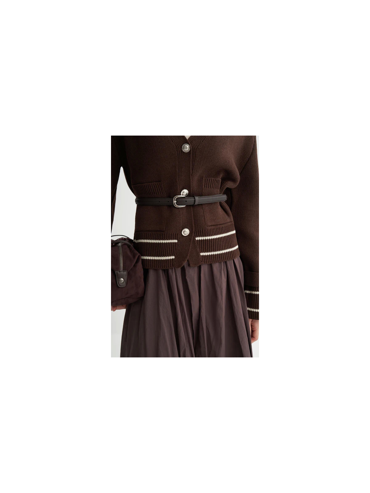 Gestreept vest met schouderdetails