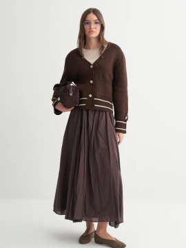Gestreept vest met schouderdetails