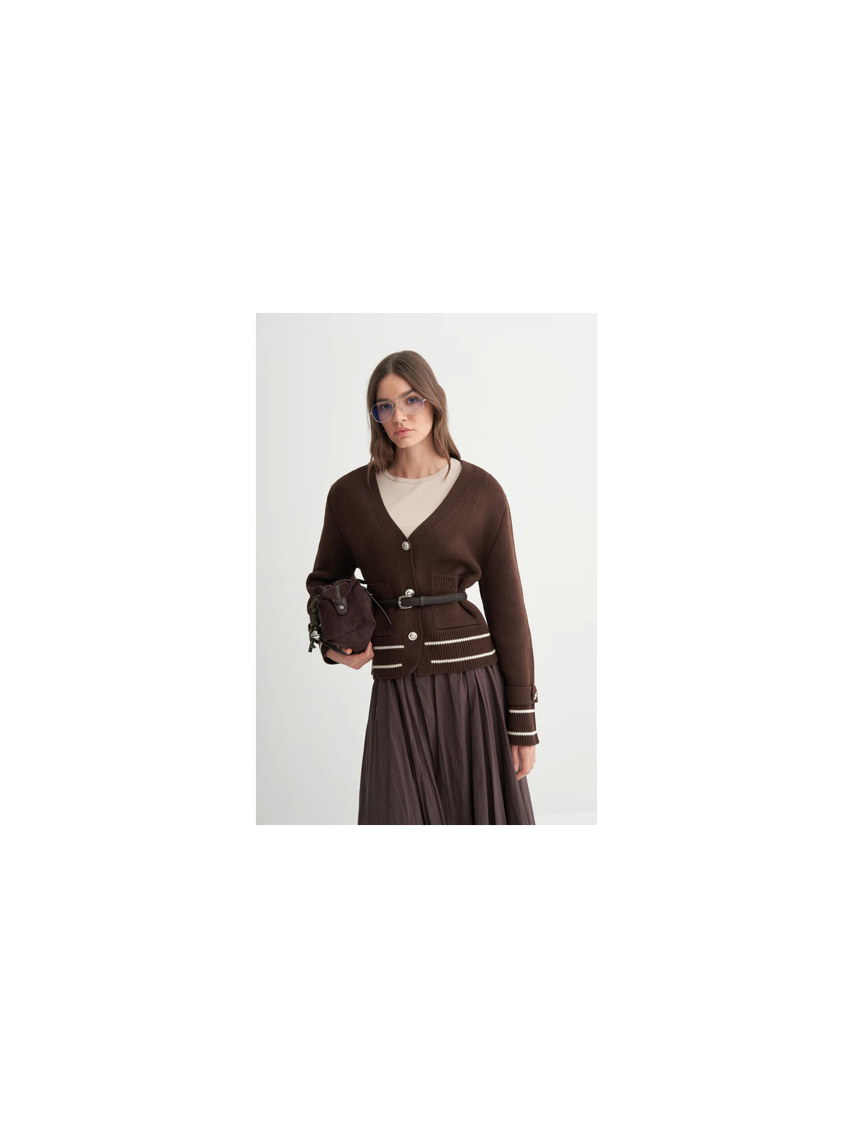 Gestreept vest met schouderdetails