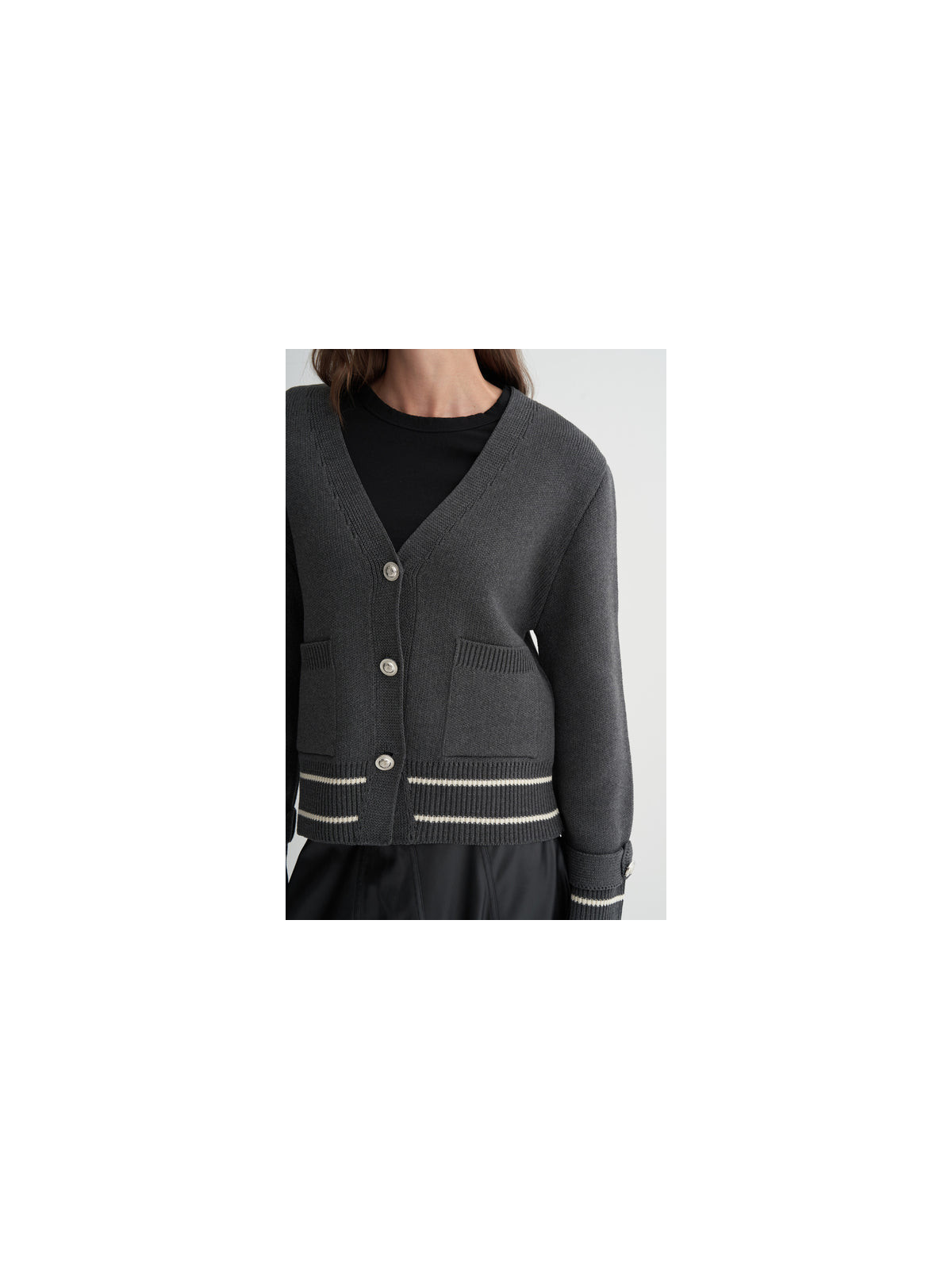 Gestreept vest met schouderdetails