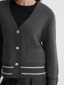 Gestreept vest met schouderdetails