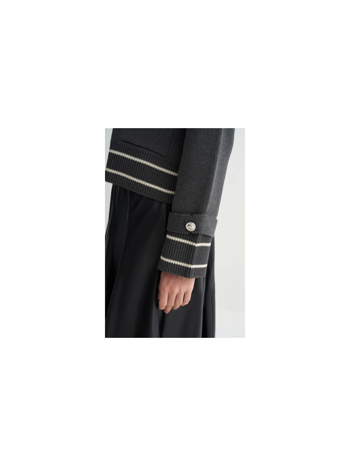 Gestreept vest met schouderdetails