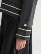 Gestreept vest met schouderdetails