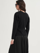 Gebreid vest met V-hals