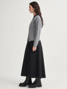 Gebreid vest met V-hals