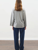 Manuka blouse mat hoge hals en striksluiting