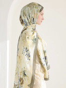 Fresh Scarfs peony harmony taupe