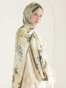 Fresh Scarfs peony harmony taupe