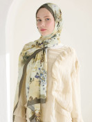 Fresh Scarfs peony harmony taupe