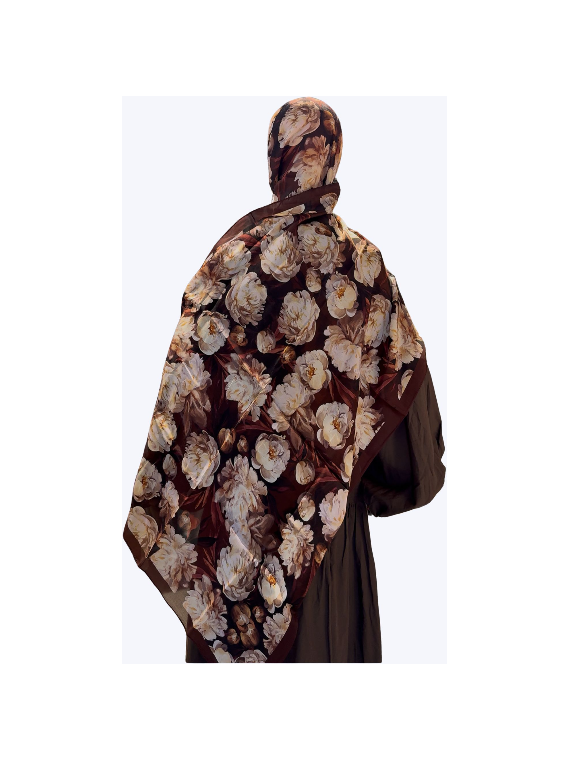Fresh Scarfs peonie bruin