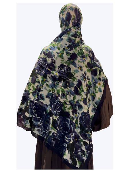 Fresh Scarfs blauwe rozen