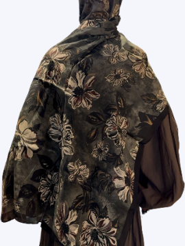 Fresh Scarfs madeliefje bruin