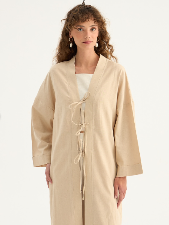 Minikterzi Uzun keten kimono