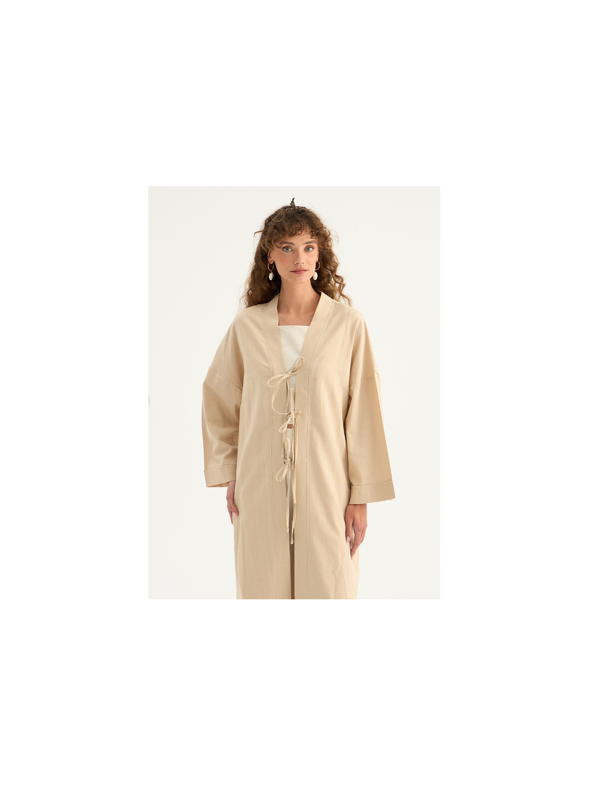 Minikterzi Lange linnen kimono