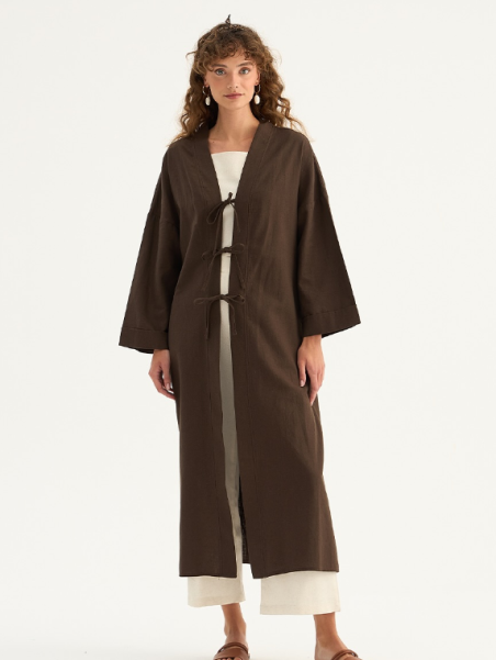 Minikterzi Lange linnen kimono