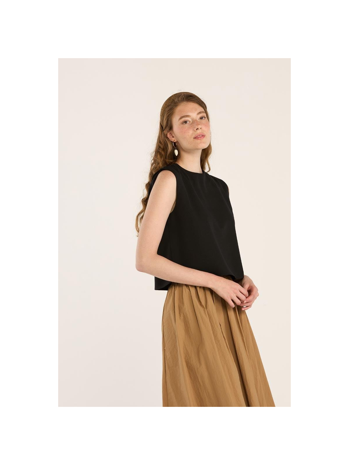 Minikterzi Mouwloze linnen blouse voor de zomer