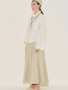 Manuka Gestructureerde capeblouse