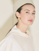 Manuka Gestructureerde capeblouse