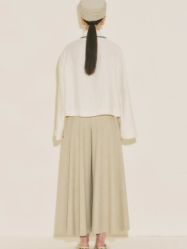 Manuka Gestructureerde capeblouse