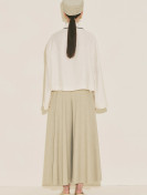 Manuka Gestructureerde capeblouse
