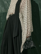 Manuka Sjaalblouse met gedetailleerd patroon en dierenprint