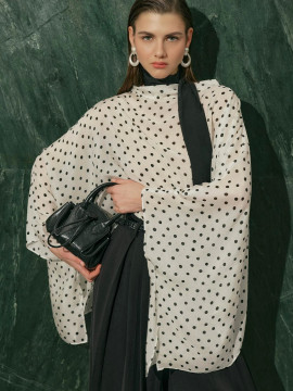 Manuka Sjaalblouse met gedetailleerd patroon en dierenprint