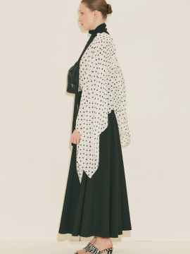 Manuka Sjaalblouse met gedetailleerd patroon en dierenprint