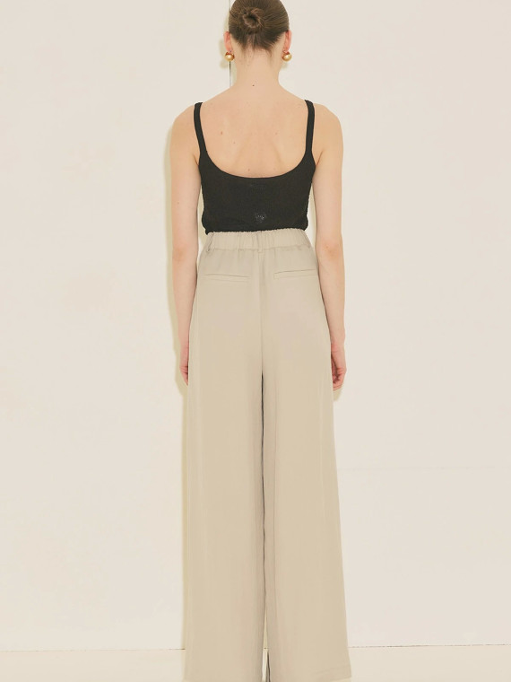 Manuka TANSY GEPLOOIDE BROEK BEIGE