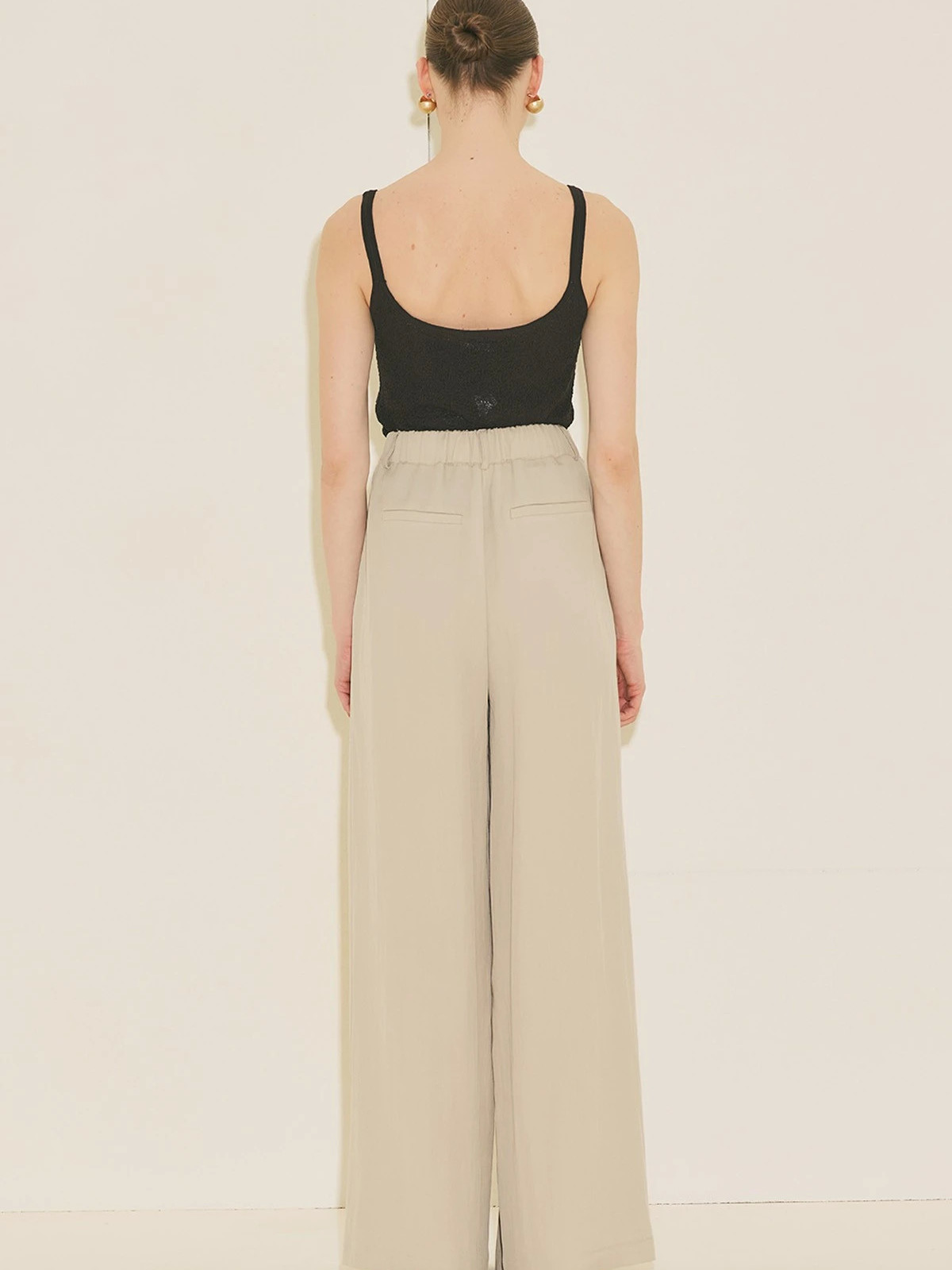 Manuka TANSY GEPLOOIDE BROEK BEIGE