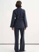 Vesna Design Gedrapeerde wikkelblouse met broek
