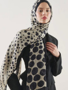 Fresh Scarfs Rami hijab met stippenpatroon