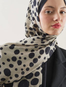 Fresh Scarfs Rami hijab met stippenpatroon