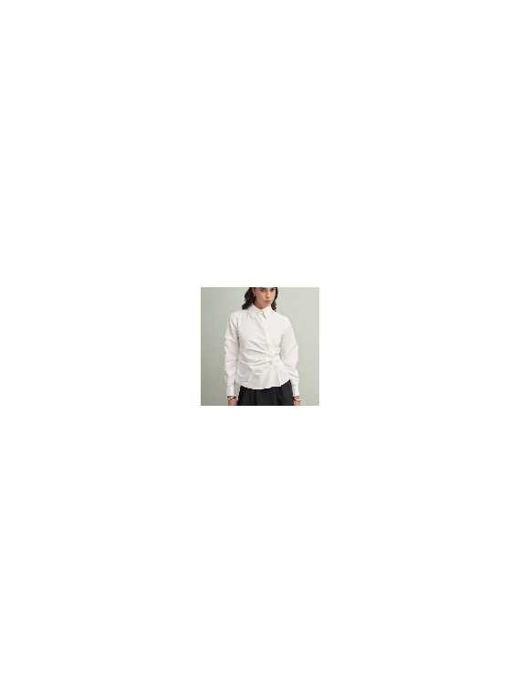 Vesna Design kort shirt met plooien