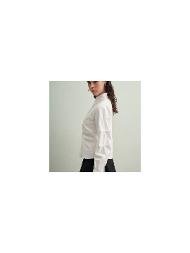 Vesna Design kort shirt met plooien