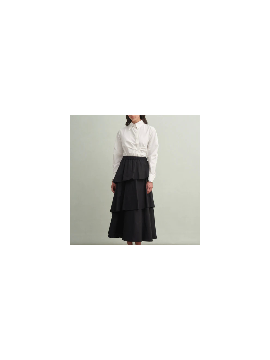 Vesna Design kort shirt met plooien
