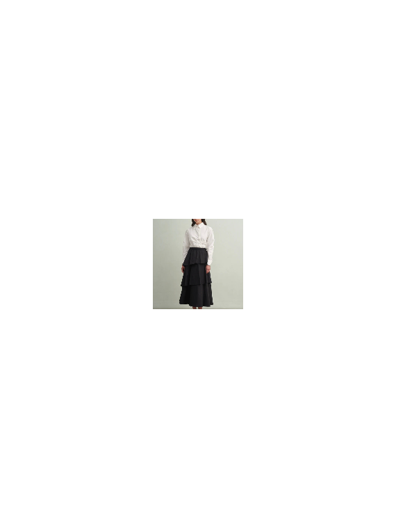 Vesna Design kort shirt met plooien