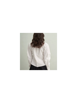 Vesna Design kort shirt met plooien