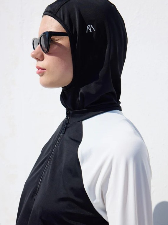 manuka burkini zwart wit