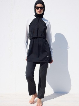 manuka burkini zwart wit