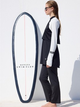 manuka burkini zwart wit