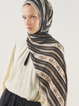 Bloemenprint sjaal van zachte viscose