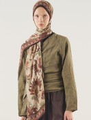 Mystic Bloom print soft viscose scarf