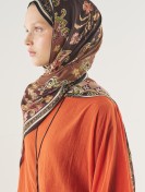 Fresh Scarfs Etnische tuinpatroon sjaal van zachte viscose